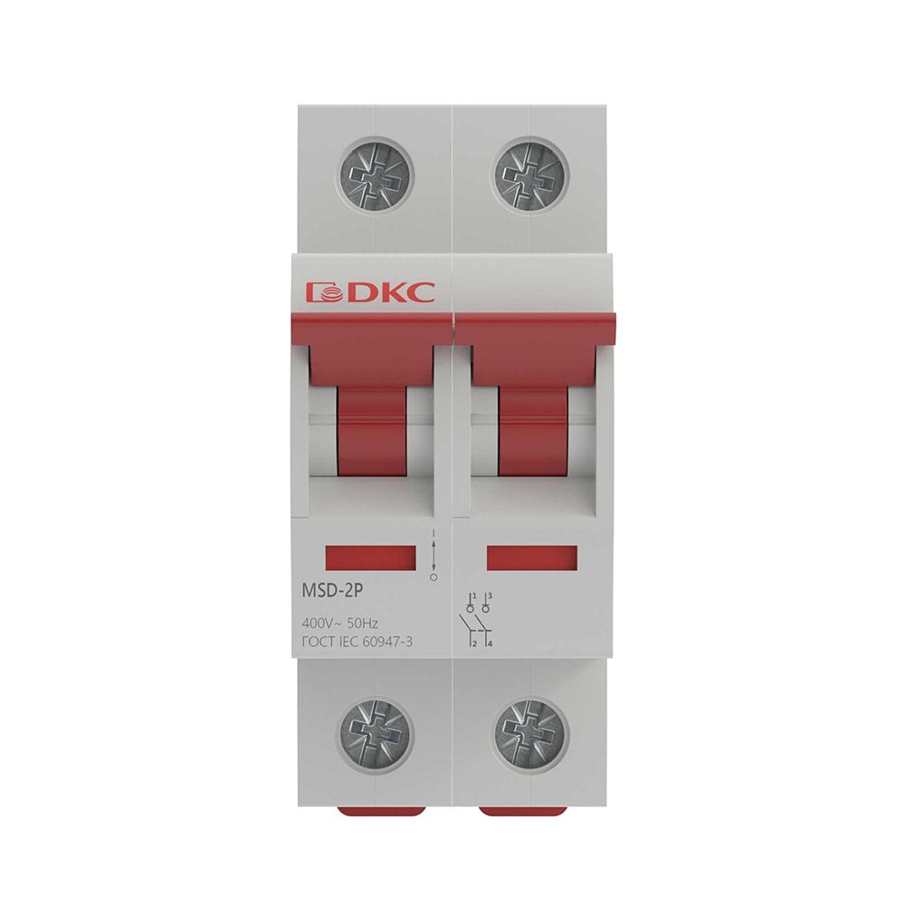 original-246.jpg Выключатель нагрузки DKC Yon Max MSD 2P 63А 400 В на DIN-рейку (MSD-2P63) — изображение 1