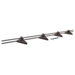 Снегозадержатель трубчатый овальный Grand Line 3 м коричневый RAL 8017