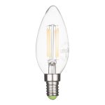 Лампа светодиодная филаментная Navigator E14  2700К 6 Вт 650 Лм 220 В свеча прозрачная