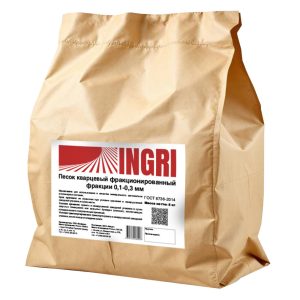 Наполнитель кварцевый для полимерных полов Levl фракция 0,1-0,3 мм 5 кг