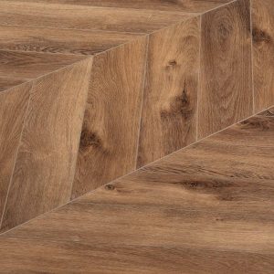 Плитка кварцвиниловая Norland Chevron Дуб насыщенный замковая 1,6764 кв.м 5 мм с микрофаской художественная