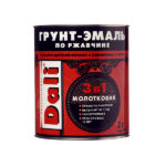 Грунт-эмаль по ржавчине 3в1 Dali коричневая молотковая глянцевая 2 л