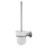 Ершик для унитаза WasserKraft Ammer подвесной стекло/металл хром (K-7027)