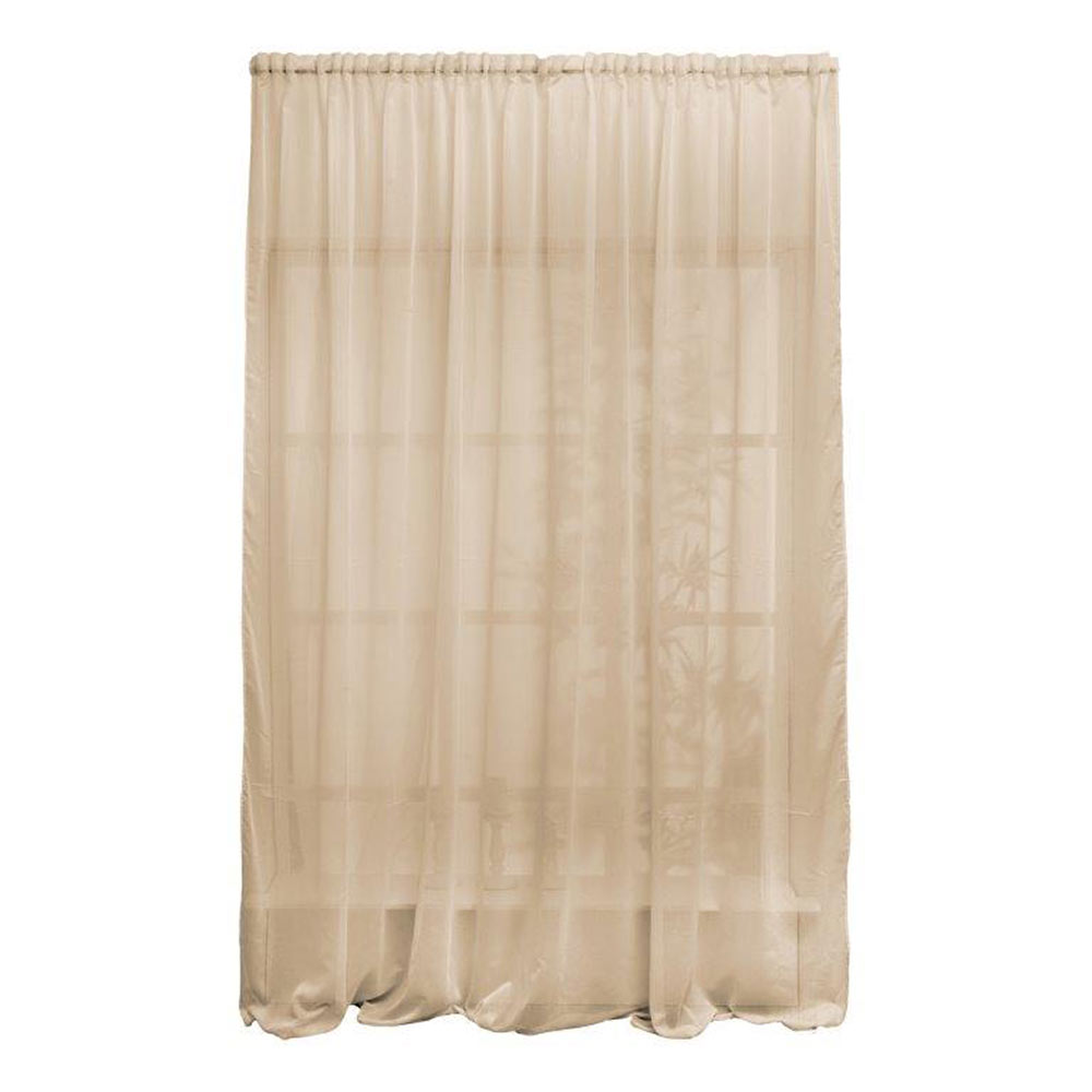 original-2602.jpg Тюль вуаль бежевый 270х300 см Mona Liza (МЛ131/5/Е300) — изображение 1