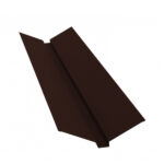 Ендова внешняя для металлочерепицы 115х30х115 мм 2 м коричневая RAL 8017 rooftop matte
