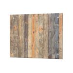 Панель стеновая закаленное стекло для кухни 500х600х4 мм древесная стена