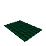 Металлочерепица 1,18х1,15 м 0,5 мм Grand Line Классик зеленая RAL 6005 satin