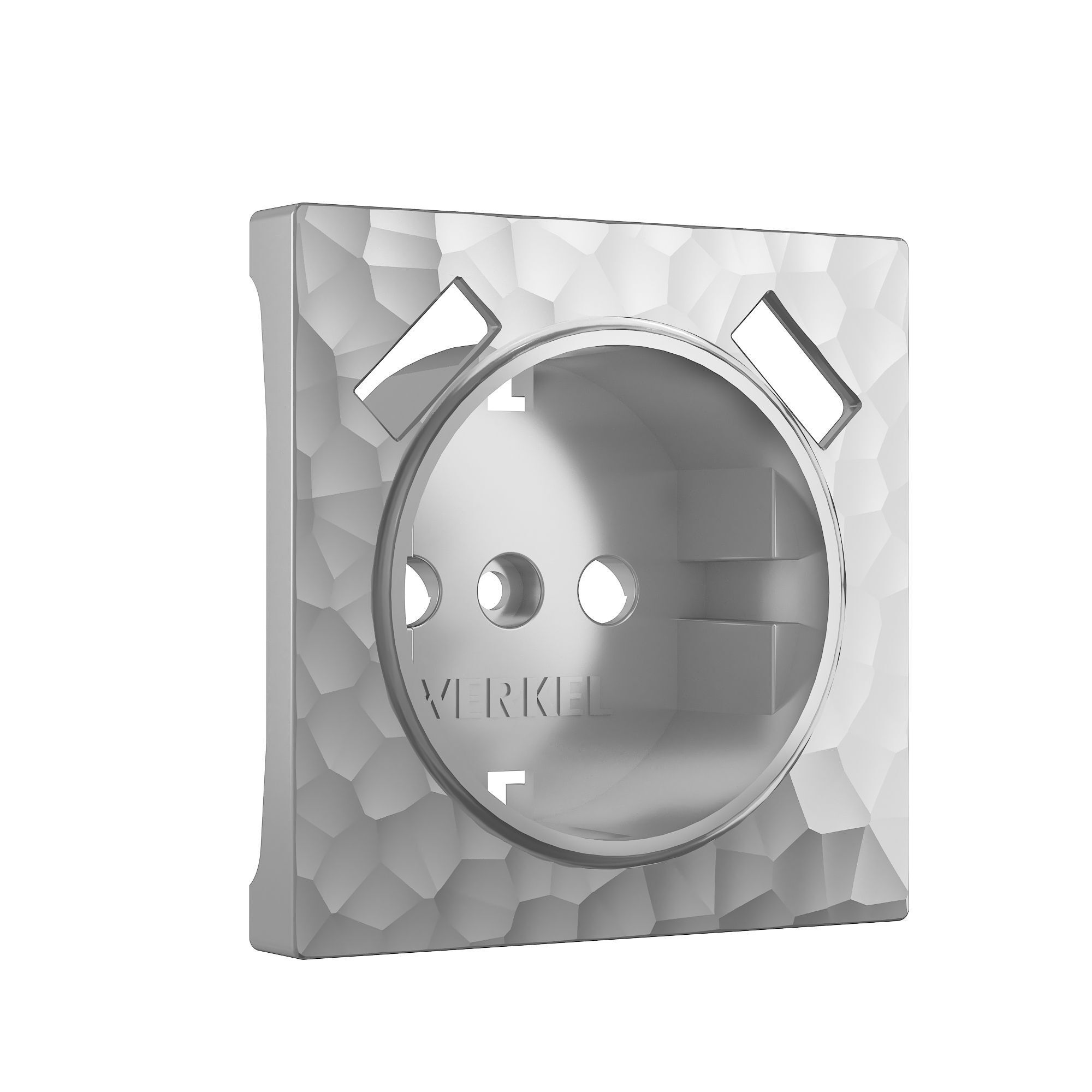 original-26308.jpg Накладка для розетки Werkel Hammer серебро с 2хUSB-А (a052147) — изображение 1