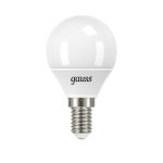 Лампа светодиодная Gauss E14  6500К 6,5 Вт 550 Лм 175-240 В шар тонированная