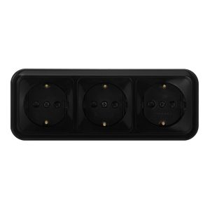 Розетка Svet накладная черная (EV0361-8431)