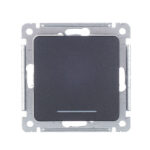 Переключатель Hegel Master одноклавишный встраиваемый черный с подсветкой (ВС10-462-08)