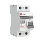 УЗО EKF PROxima ВД-100 100А 1P+N тип AC 100 мА 4,5 кА селективное (elcb-2-100-100S-em-pro)