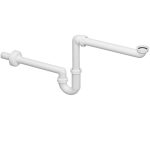 Сифон для раковины Viega 1 1/4х40 мм со смещением с соединением 40 мм без выпуска белый (606237)