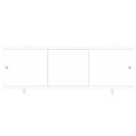 Экран для ванны фронтальный Метакам Diletto ПВХ 150х54 см белый раздвижной