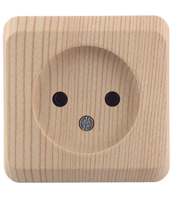 original-27260.jpg Розетка Systeme Electric Этюд накладная сосна (PA16-001D) — изображение 1