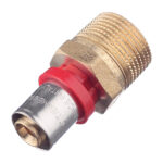 Соединитель прямой Tiemme 16(пресс) х 3/4 НР(ш)