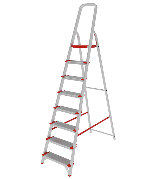 original-27344.jpg Стремянка алюминиевая 8 ступеней 130 мм усиленная 1,69 м Новая высота — изображение 1