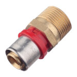 Соединитель прямой Tiemme 20(пресс) х 3/4 НР(ш)