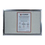 Люк ревизионный под плитку Lyuker AL-KR алюминиевый 400х600 мм скрытый нажимной