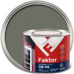 Эмаль ПФ-115 Faktor серая полуматовая 1,9 кг