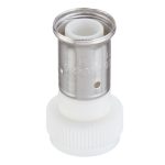 Муфта с накидной гайкой Henco (26PKW-2005) 20(пресс) х 3/4 ВР(г) белая PVDF