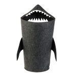 Корзина для хранения игрушек Funny Акула 310х260х750 мм складная темно-серая