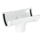 Воронка желоба Технониколь пластиковая d125-82 мм белая RAL 9003