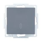 Выключатель Lezard Vesna одноклавишный встраиваемый графит проходной (742-3488-105)