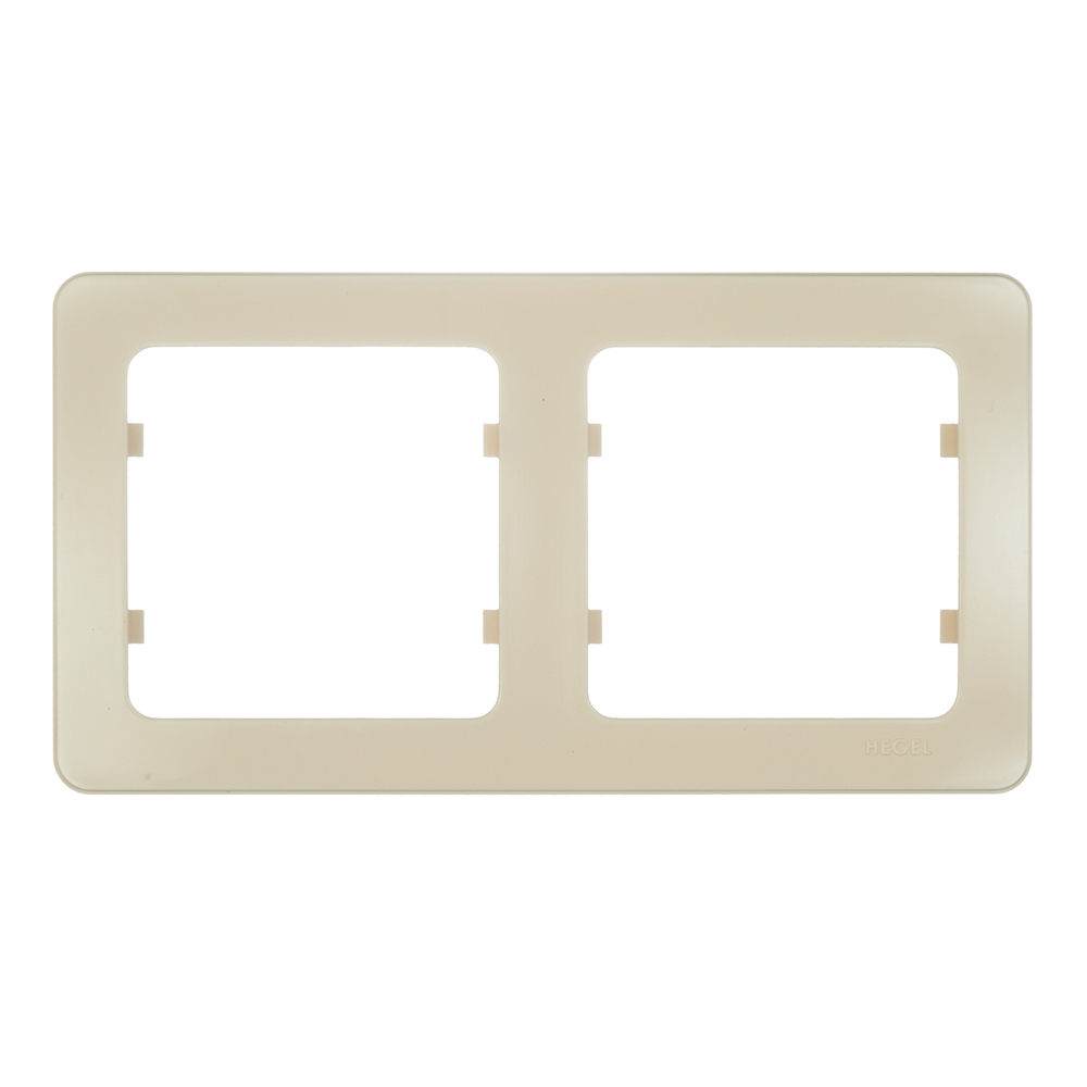 original-28158.jpg Рамка Hegel Master двухместная слоновая кость (Р402-01) — изображение 1