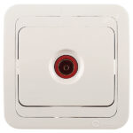 Розетка телевизионная Makel Mimoza встраиваемая бежевая (25027)