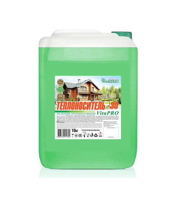 original-28312.jpg Теплоноситель Eco Therm VITA PRO -30 °С 10 кг на основе пропиленгликоля — изображение 1