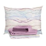 Комплект постельного белья 2-спальный тенсель Mona Liza Melody голубой с простыней 215х240 см