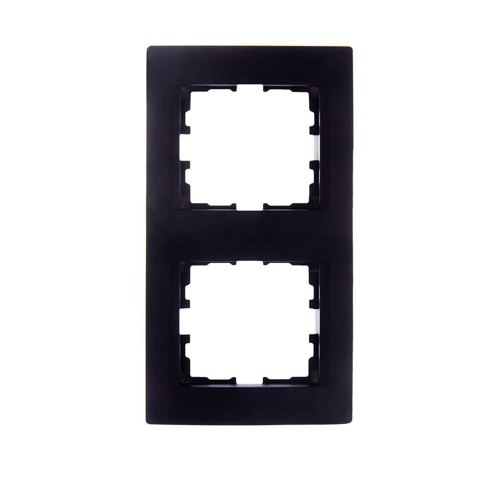 original-28922.jpg Рамка Lezard Karina двухместная черный бархат (707-4200-152) — изображение 1