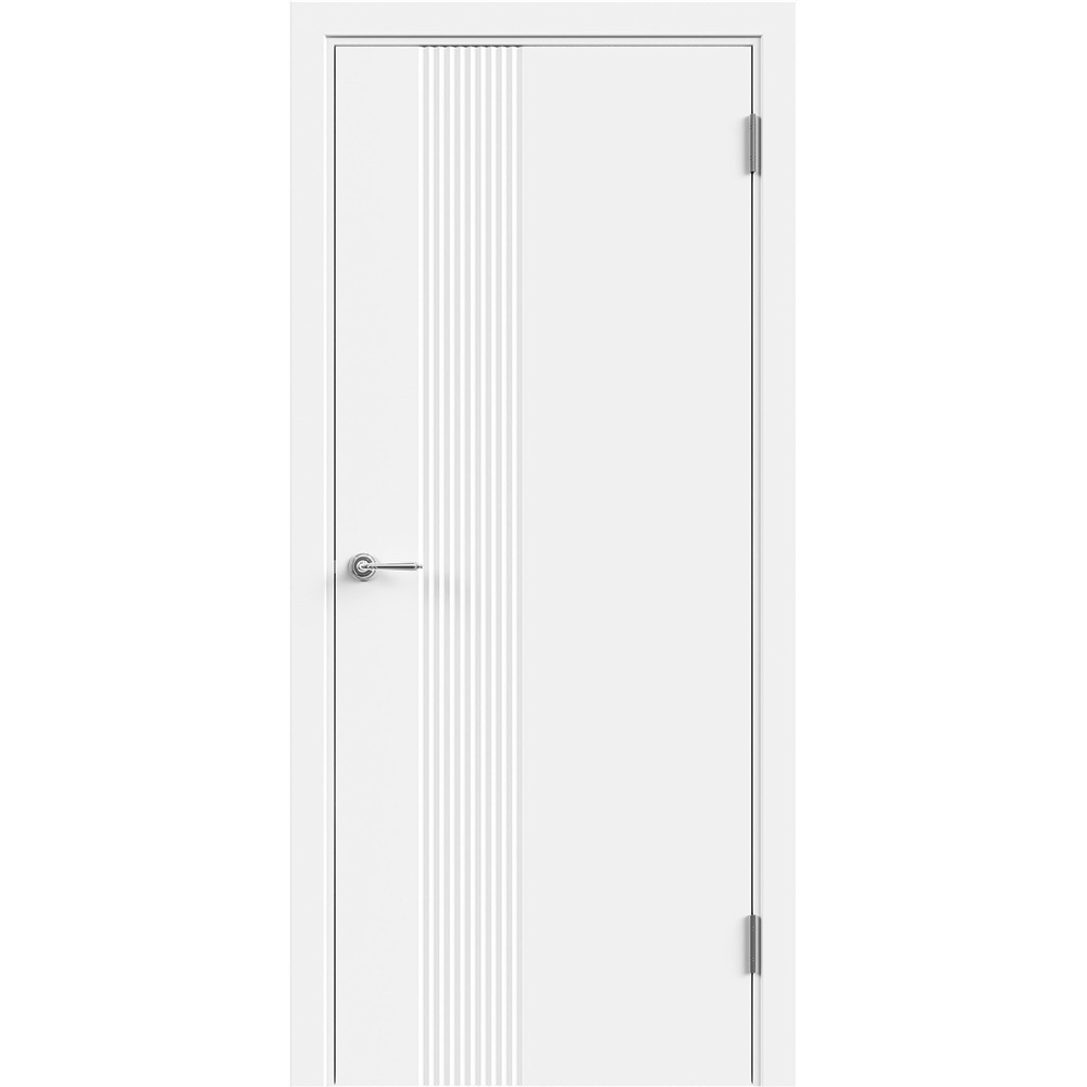 original-2923.jpg Дверь межкомнатная Альда 3D 1 800х2000 мм эмаль белая глухая с замком — изображение 1