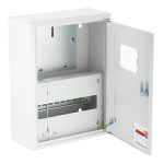 Щит учетно-распределительный навесной EKF PROxima ЩУРн 1/12 металлический IP31 400х300х140 мм 12 модулей с окном для снятия показаний счетчика