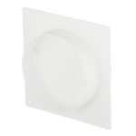 Соединитель для круглых воздуховодов Era с накладной пластиной с обратным клапаном пластиковый d125 мм