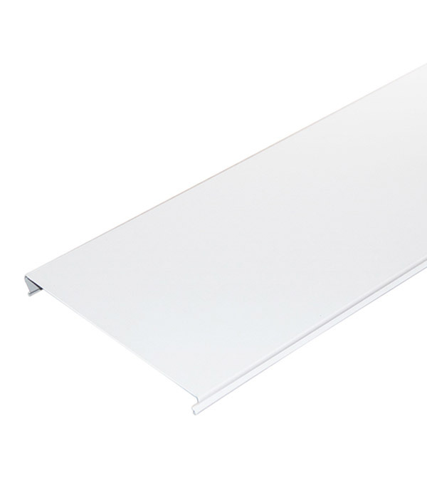 original-29961.jpg Рейка сплошная S-дизайн 4 м 100AS Эконом белая матовая — изображение 1