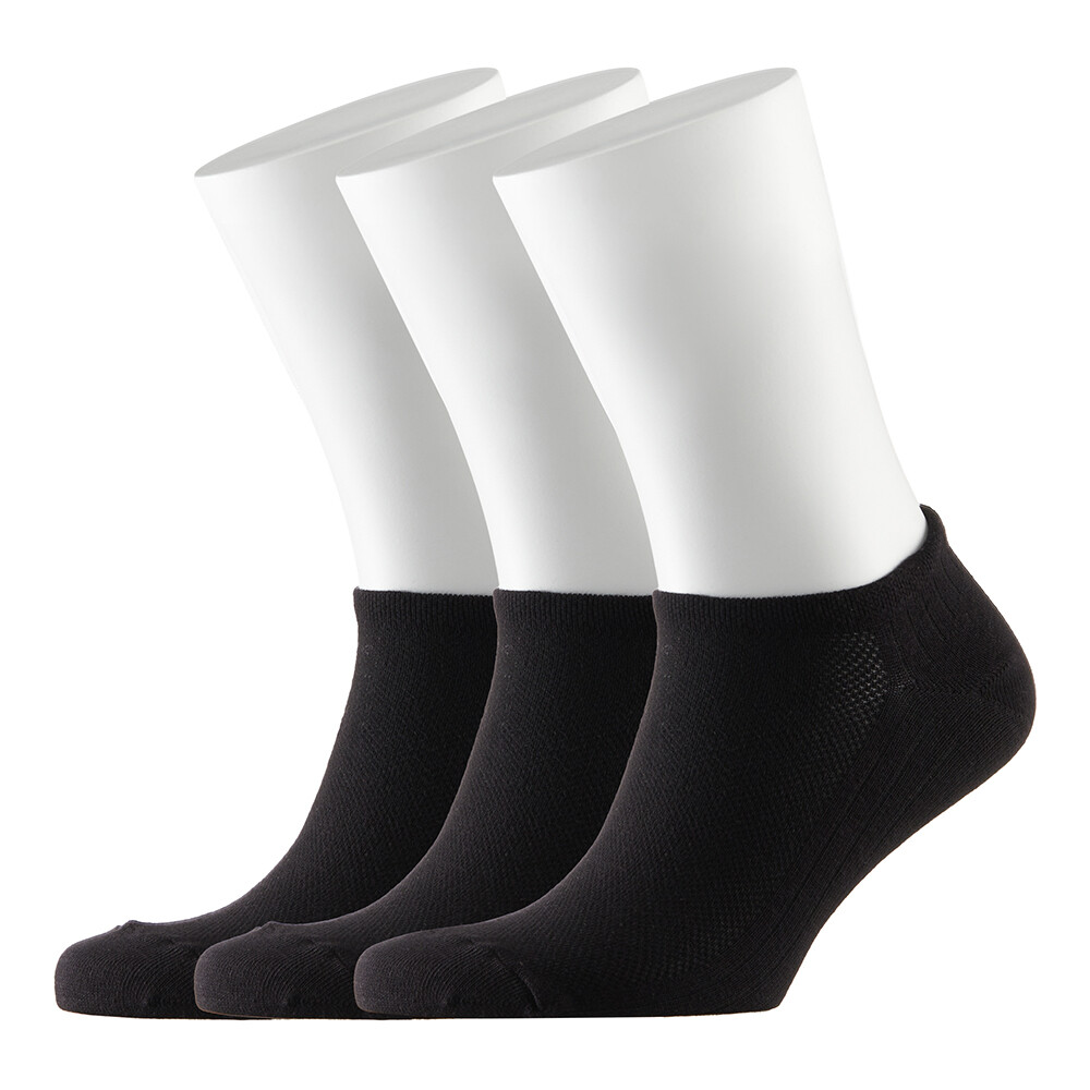 original-3002.jpg Носки мужские низкие Hesler кардная пряжа 41-43 черные (3 пары) — изображение 1