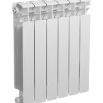 Радиатор биметаллический Rifar Base Ventil 500 мм 6 секций 3/4 нижнее правое подключение белый