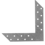 Соединитель угловой оцинкованный 175х175х35х2 мм