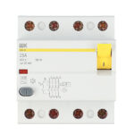 УЗО IEK Karat ВД1-63 25А 3P+N тип AC 30 мА 4,5 кА (MDV10-4-025-030)