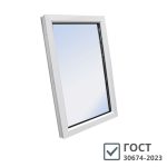 Пластиковое окно VEKA WHS Halo 60 1160х1200 мм 1 створка глухая однокамерное