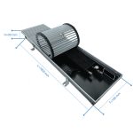 Конвектор внутрипольный Gekon Eco с 1 теплообменником 1600х180х90 мм боковое подключение