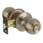 Ручка-защелка Corsa Deco кноб с ключом круглая розетка античная бронза (669881)