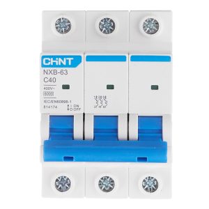 Автоматический выключатель модульный Chint NXB-63 3P 25А тип C 6 кА 400 В (814172)