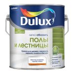 Краска Dulux/Luxium Полы и Лестницы для полов бесцветная полуглянцевая основа BС 2 л