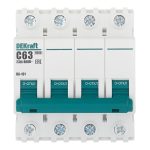 Автоматический выключатель модульный Dekraft BA-101 4Р 63А тип C 4,5 кА 230/400 В (11096DEK)