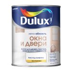 Краска Dulux/Luxium Окна и Двери основа BW белая полуматовая 0,75 л