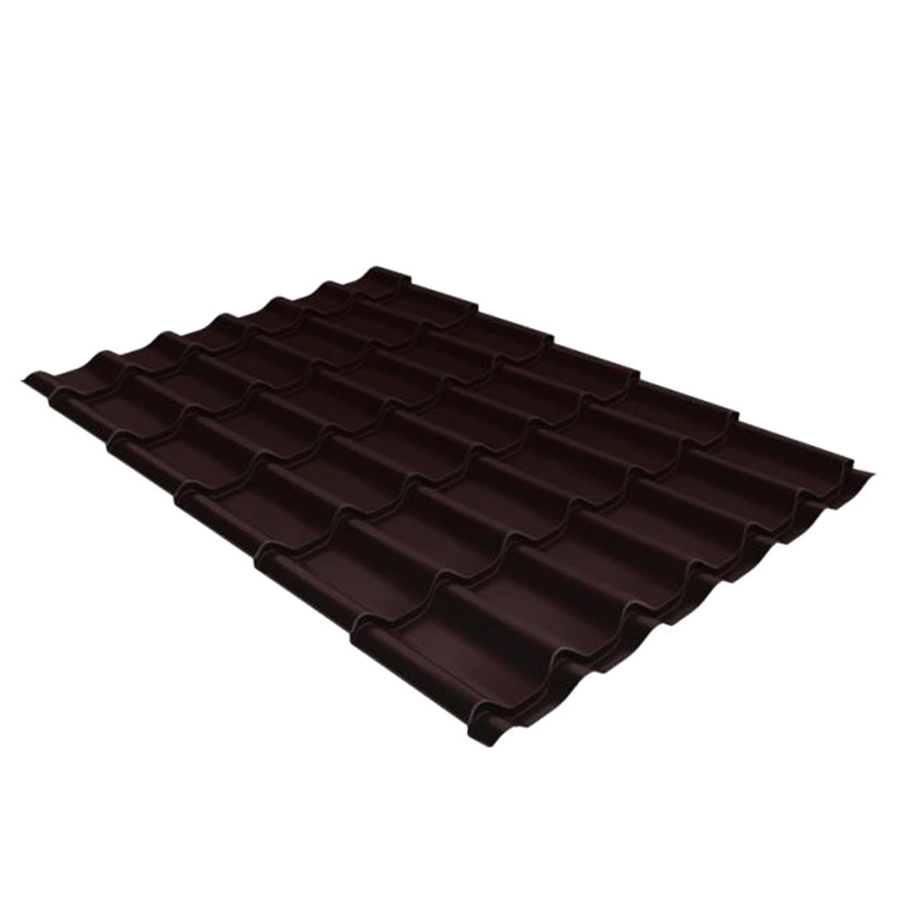 original-30785.jpg Металлочерепица 1,18х3,6 м 0,5 мм Grand Line Классик коричневая RAL 8017 rooftop matte — изображение 1