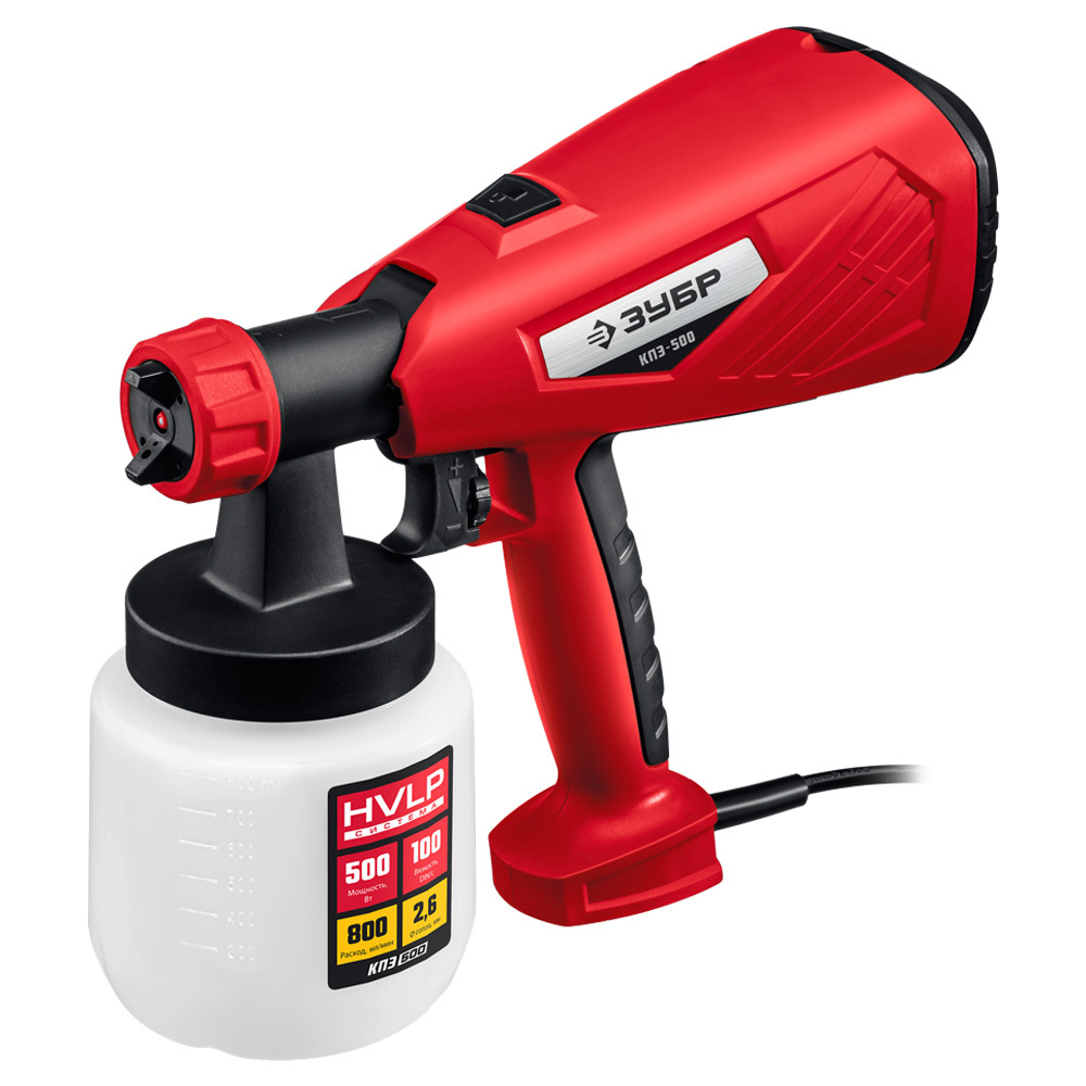 original-30966.jpg Краскопульт электрический Зубр КПЭ-500 500 Вт 0,8 л — изображение 1